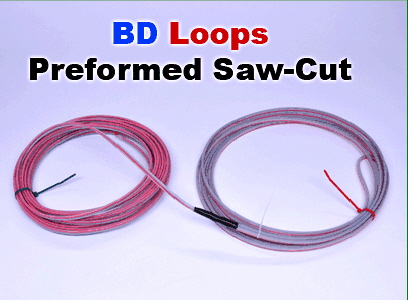 Saw cut loops